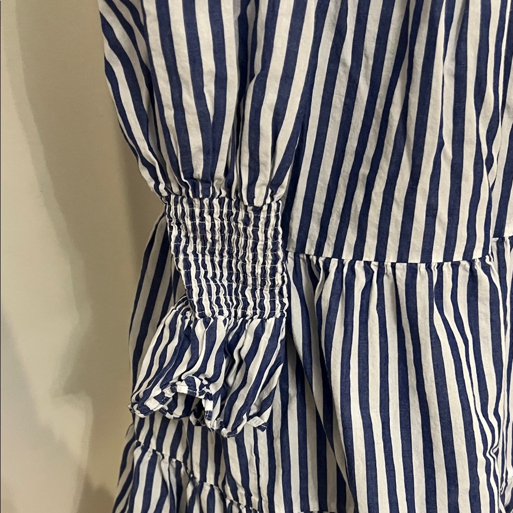 Pomander Place Blue and White Striped Dress - Picture 4 of 5